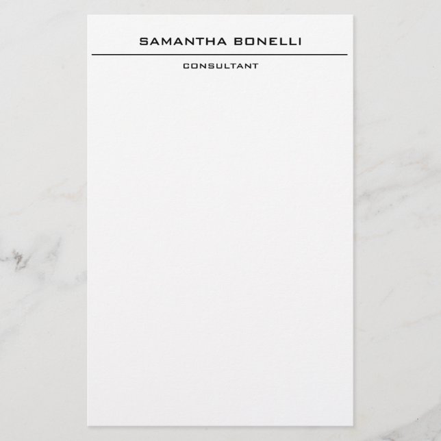 Papelería Elegante y atractiva Minimalista (Anverso)