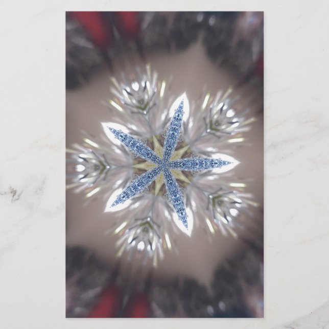 Papelería Elegantes Navidades festivos estrella brillante az (Anverso)