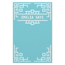 Elija su frontera geométrica retra del art déco