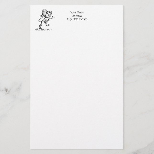 Papelería Emblema Escudo de León Permanente Heráldico (Anverso)