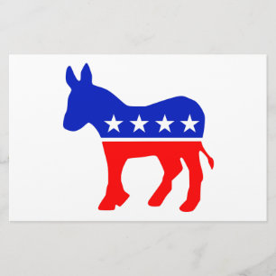 Papelería Emblema político Fiesta democrático (Donkey)