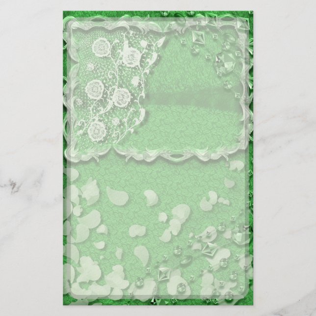 Papelería Emerald Dreams Junk Journal Style Trompe L'oeil (Anverso)