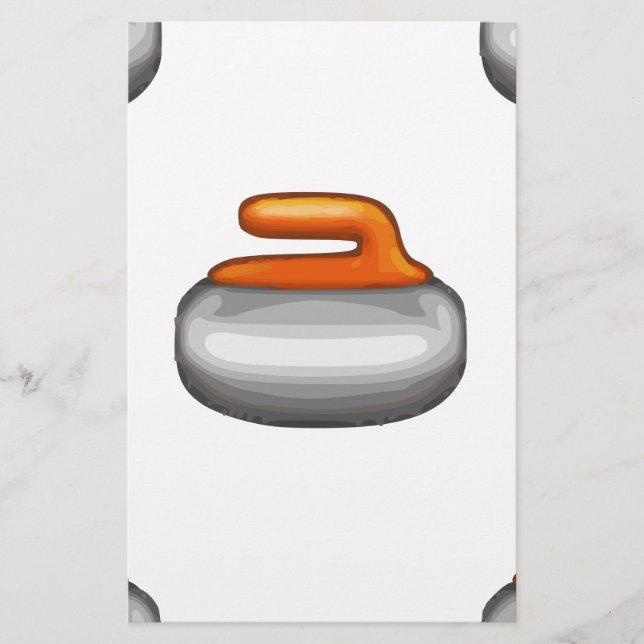 Papelería Emoji Curling Stone (Anverso)