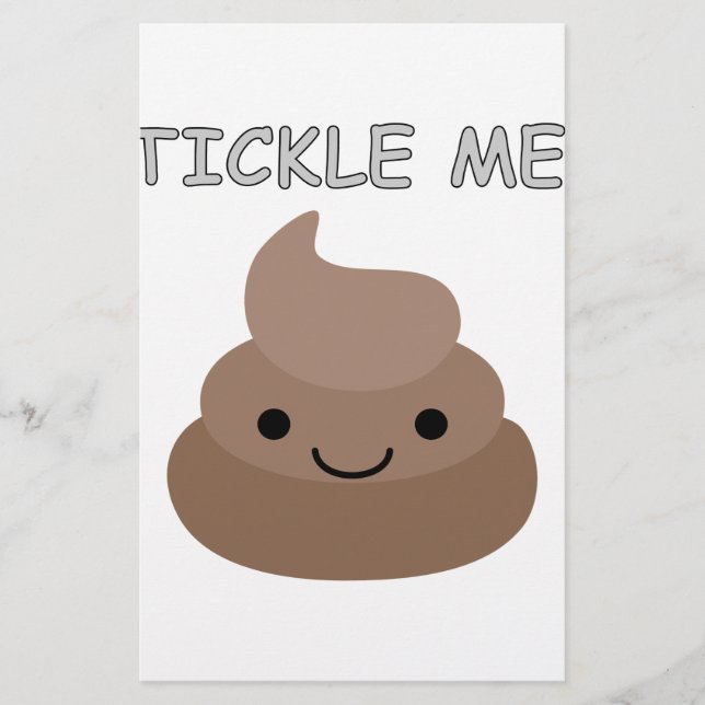 Papelería Emoji Cute Tickle Me Poop (Anverso)