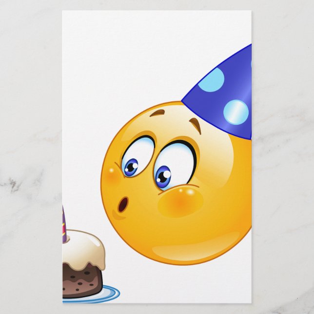 Papelería emoji de cumpleaños (Anverso)