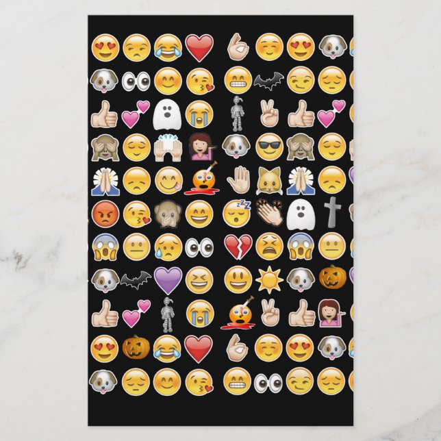 Papelería emoji de halloween (Anverso)