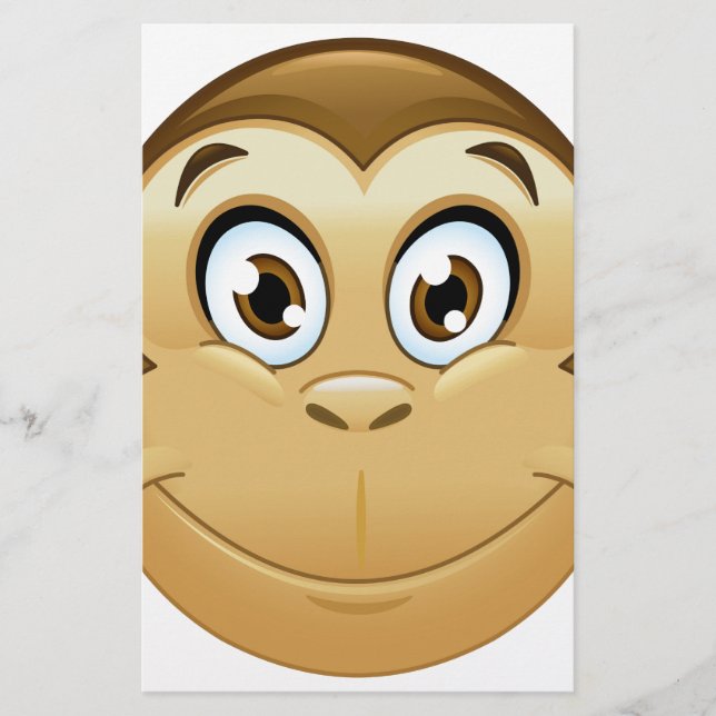 Papelería emoji de mono (Anverso)