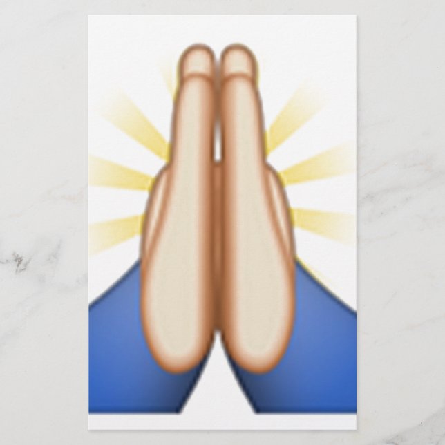Papelería emoji de oración (Anverso)