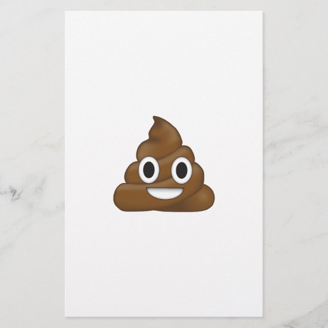 Papelería Emoji de poop (Anverso)