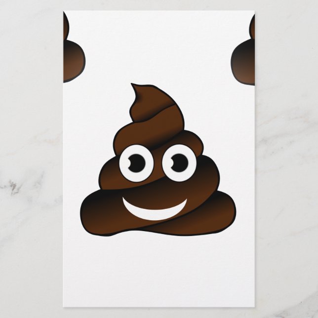 Papelería emoji de poop divertida (Anverso)