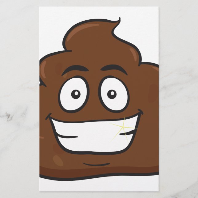 Papelería emoji de poop divertida (Anverso)