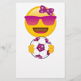 Papelería Emoji del jugador de fútbol para los chicas