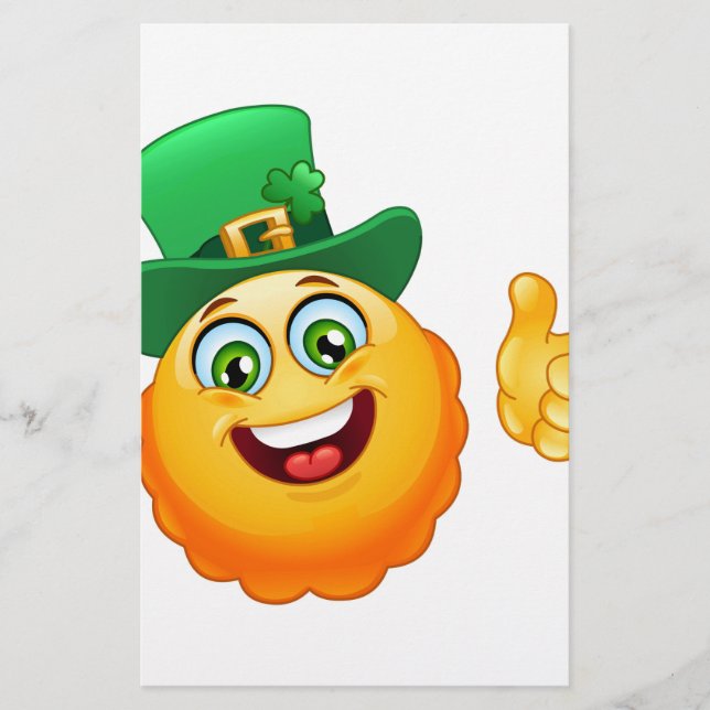 Papelería emoji leprechaun (Anverso)