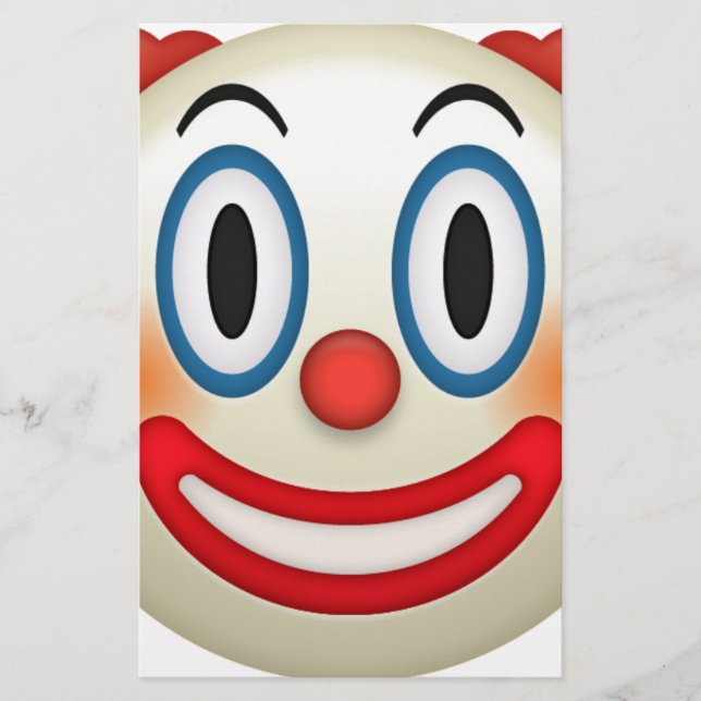 Papelería Emoji loca del payaso (Anverso)