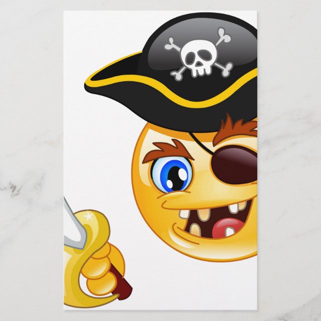 Papelería emoji pirata (Anverso)