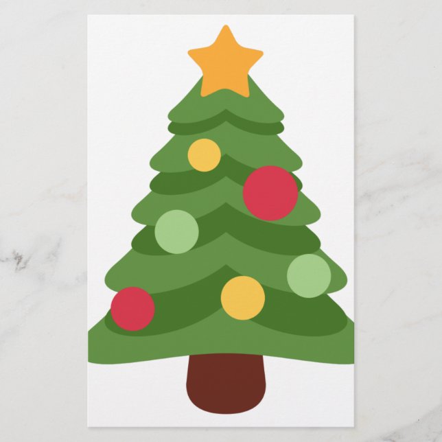 Papelería emojis de árboles de navidad (Anverso)
