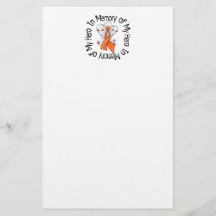 Papelería En memoria de mis alas del ángel de la leucemia