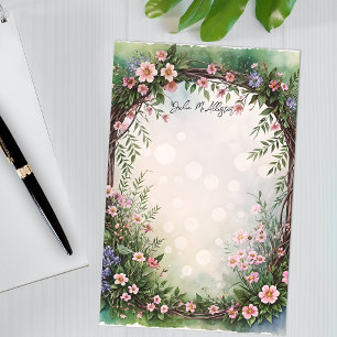 Papelería Encantadoras ramas florecientes con luces oníricas