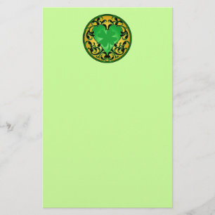 Papelería Encanto afortunado del corazón de St Patrick