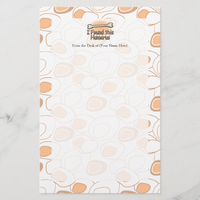 Papelería Encontré Este Humerus, Gracioso (Anverso)