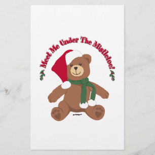 Papelería ¡Encuentrame Bajo El Muérdago! Oso Teddy De Navida