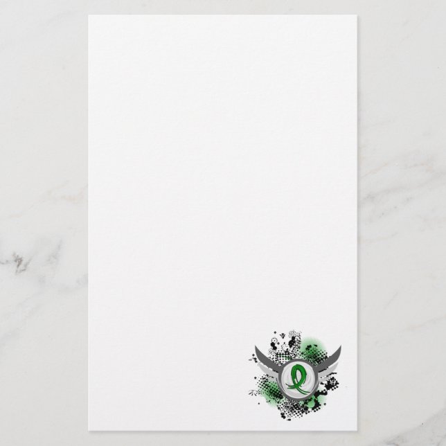 Papelería Enfermedad de riñón verde de la cinta y de las (Anverso)