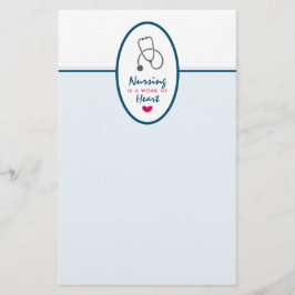 Papelería Enfermería es un trabajo de Heart Saying con Steth