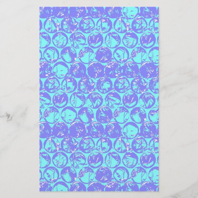 Papelería Envoltura de burbuja de arte pop (Anverso)