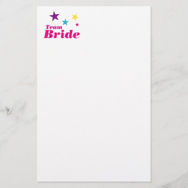 Papelería Equipo de novias (Anverso)