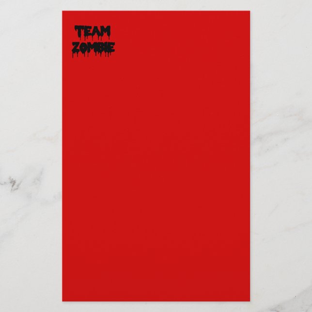 Papelería Equipo Zombi (Anverso)