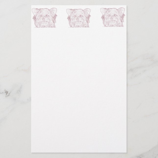 Papelería Esbozo de Dog 4, Stationery (Anverso)