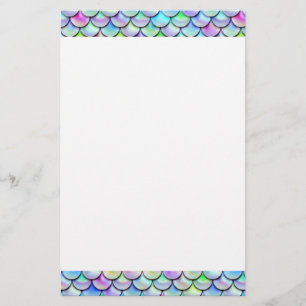 Papelería Escalas de la sirena de la burbuja del arco iris