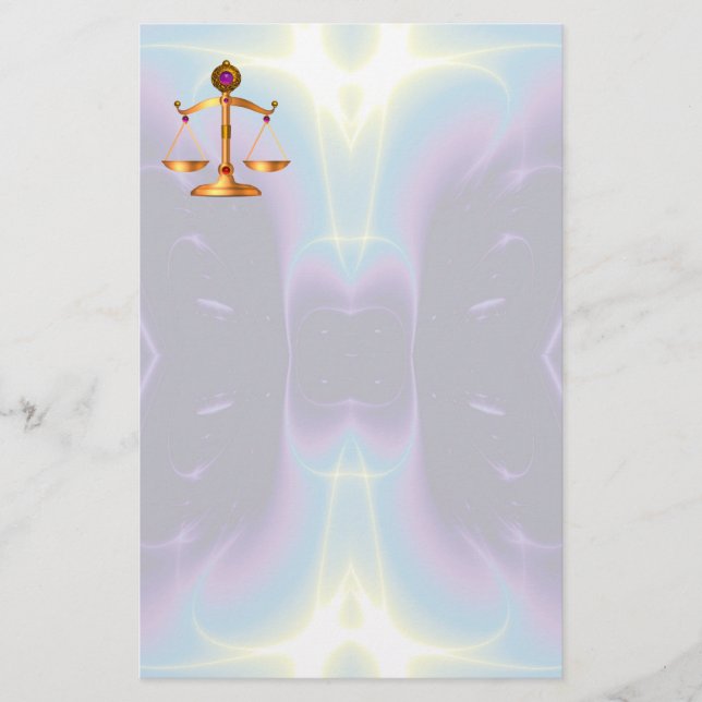 PAPELERÍA ESCALAS DE ORO DE LA LEY CON PIEDRAS DE GIMNASIO,  (Anverso)