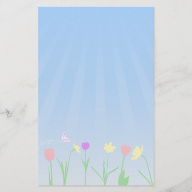 Papelería Escena de la primavera inmóvil (Anverso)