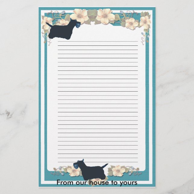 Papelería Escocés Terrier (Anverso)