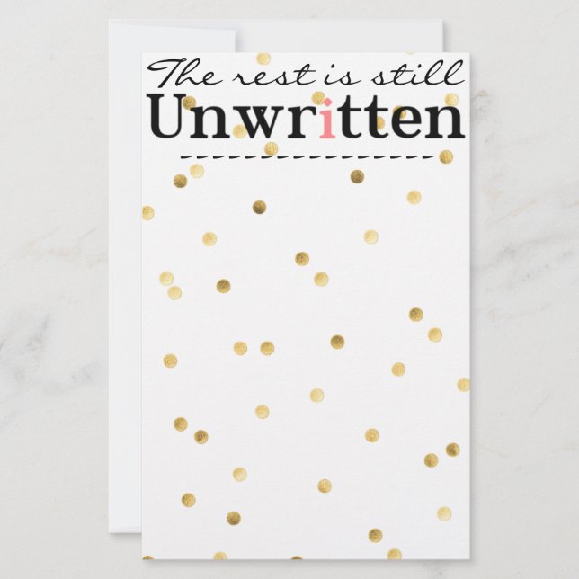 Papelería Escribir una historia (Anverso)