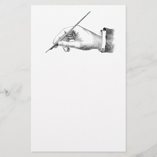Papelería Escritura de la mano del vintage (Anverso)