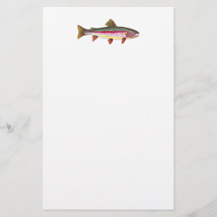 Papelería Escritura de trucha arco iris
