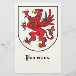 Papelería Escudo de Armas de Pomerania Arte Majestuoso del G