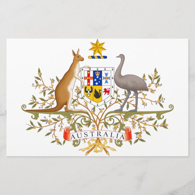 Papelería Escudo de Australia (Anverso)