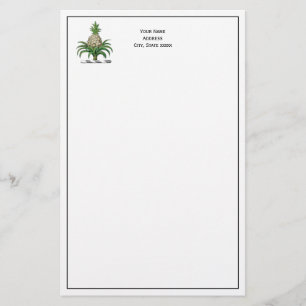 Papelería Escudo Preppy Heráldica de Cubierta de Piña