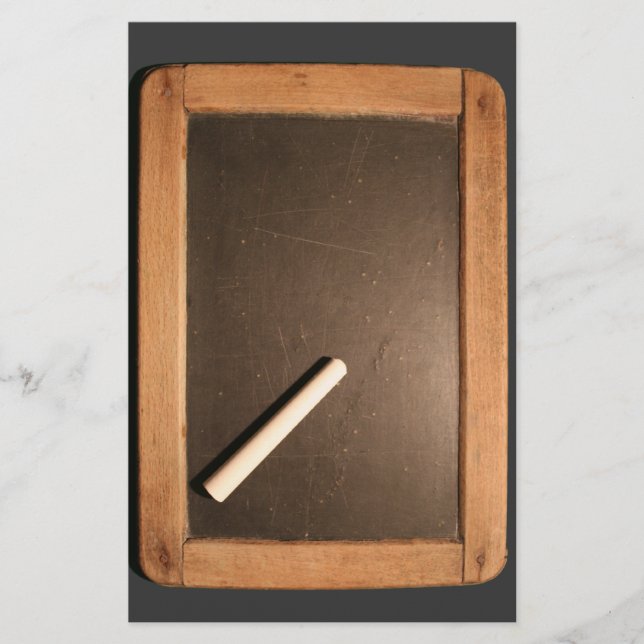 Papelería Escuela Ardoise Vintage Slate con tiza (Anverso)