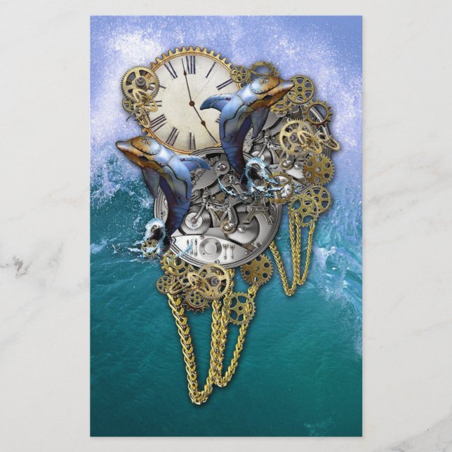 Papelería Escultura Time-Peace de Steampunk-Art (Anverso)