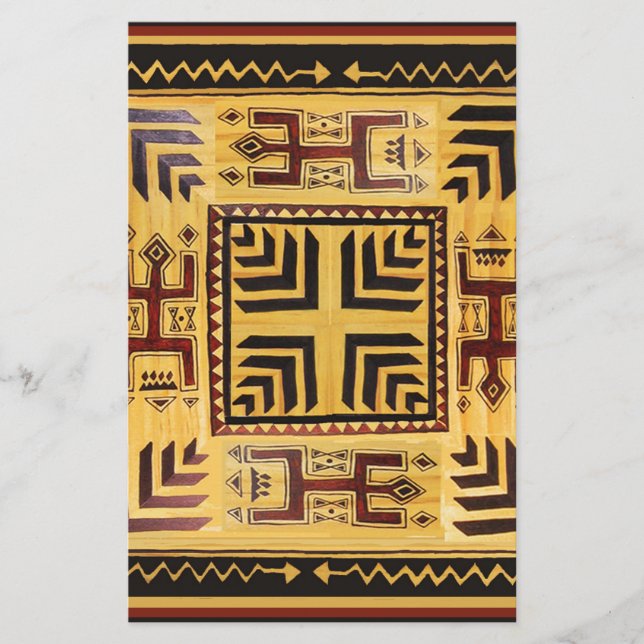 Papelería Espíritus tribales africanos (Anverso)