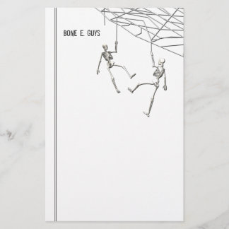 Papelería Esqueletos de Halloween y web