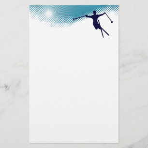 Papelería esquí alto cielo