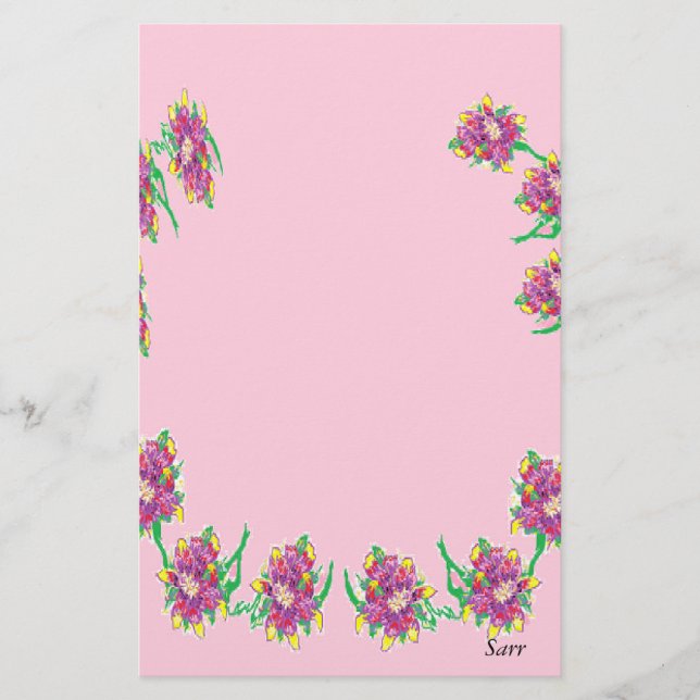 Papelería Estacionalidad/Lirio asiático (Anverso)