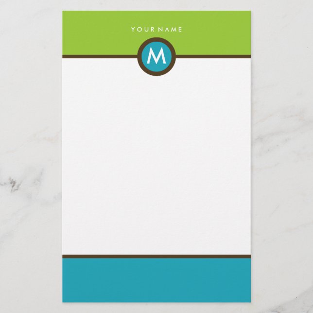 Papelería Estacionalidad monográfica moderna - profesional o (Anverso)