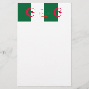Papelería Estacionamiento con bandera de Argelia