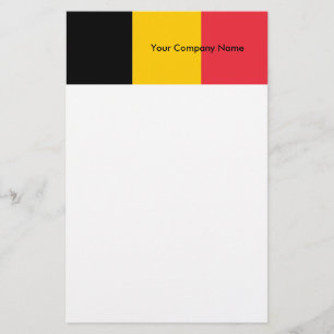 Papelería Estacionamiento con bandera de Bélgica